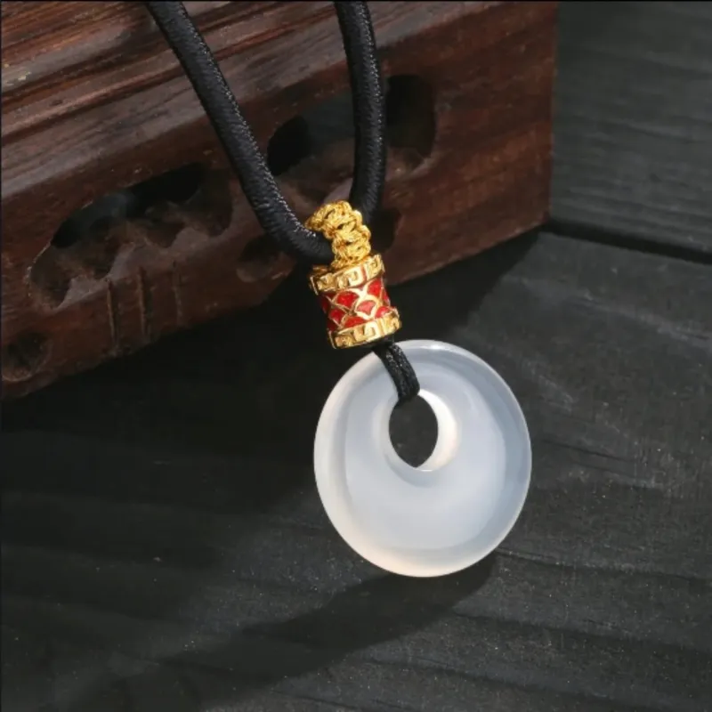 Di Su Xing Chalcedony Necklaces Women's-3