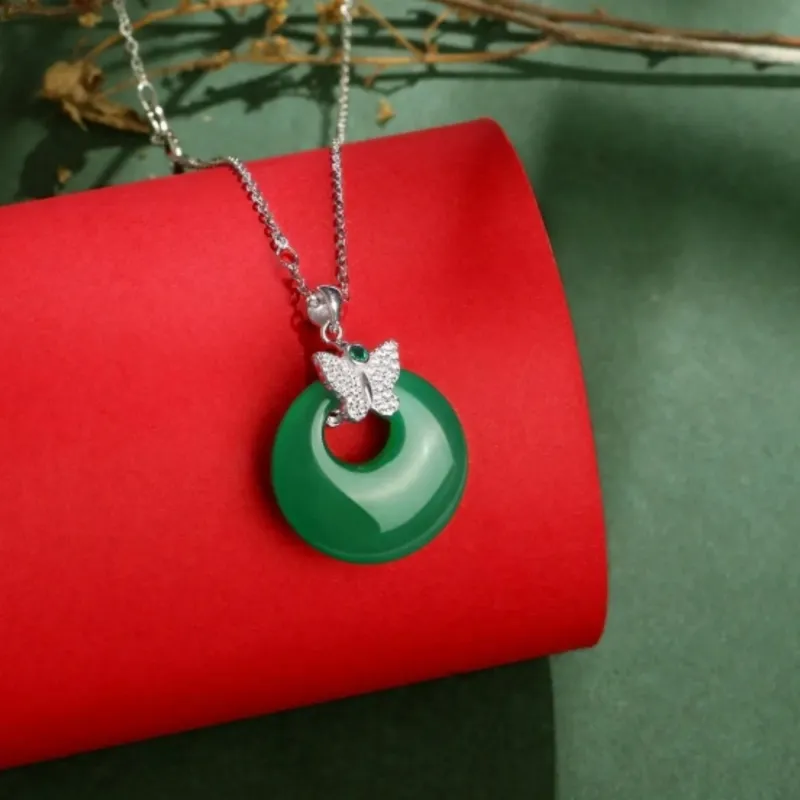 Di Su Xing Chalcedony Necklaces Women's-3