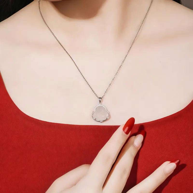 Di Su Xing Chalcedony Necklaces Women's-1