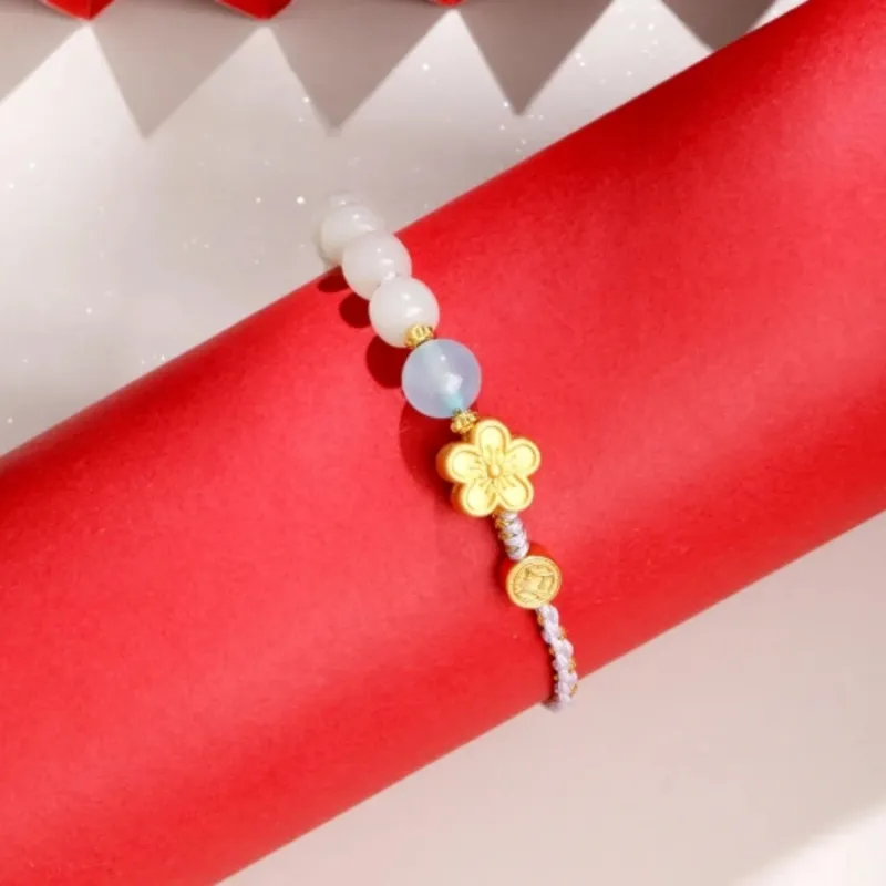 Di Su Xing Bracelets White Jade Women's-4