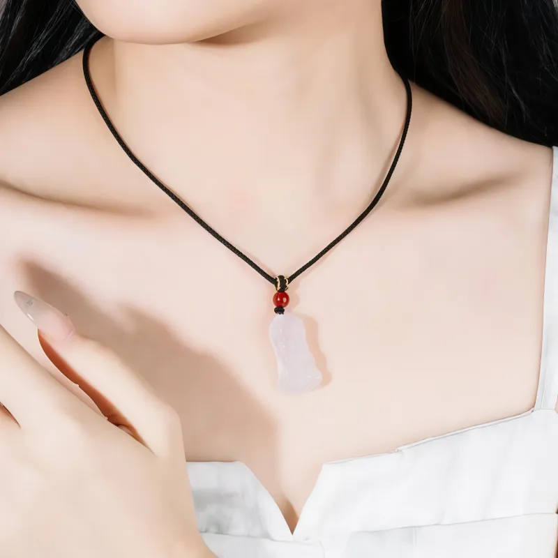 Di Su Xing Chalcedony Necklaces Women's-1