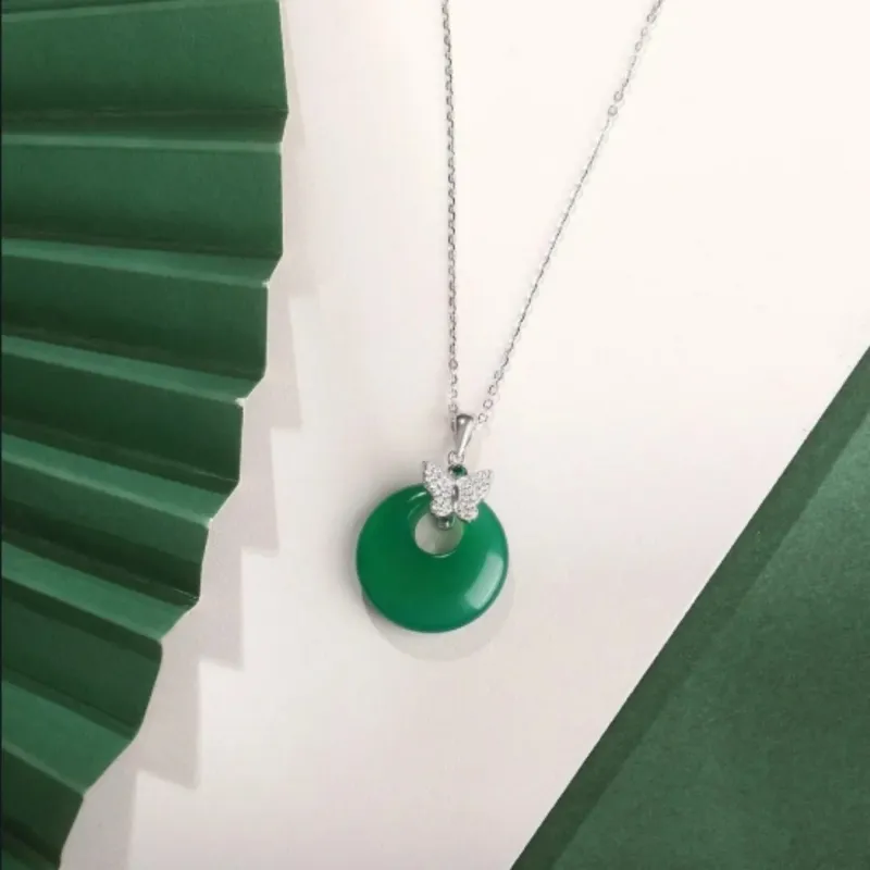 Di Su Xing Chalcedony Necklaces Women's-2