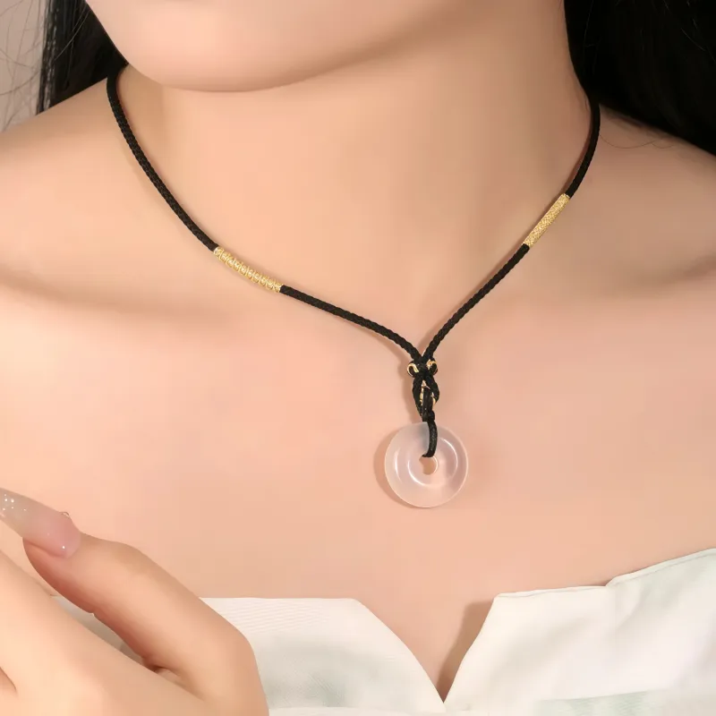 Di Su Xing Chalcedony Jade Necklaces Women's-1
