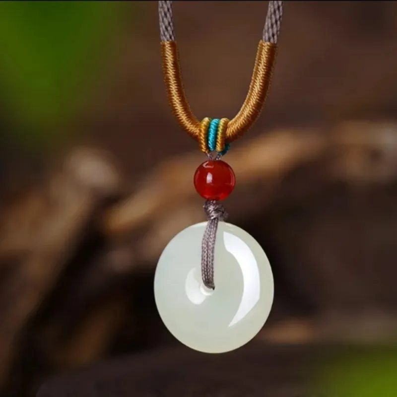 Di Su Xing Pendants White Jade Women's-5