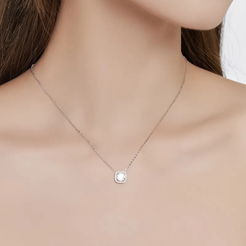 Di Su Xing 925 Sterling Silver Necklaces Women's-2