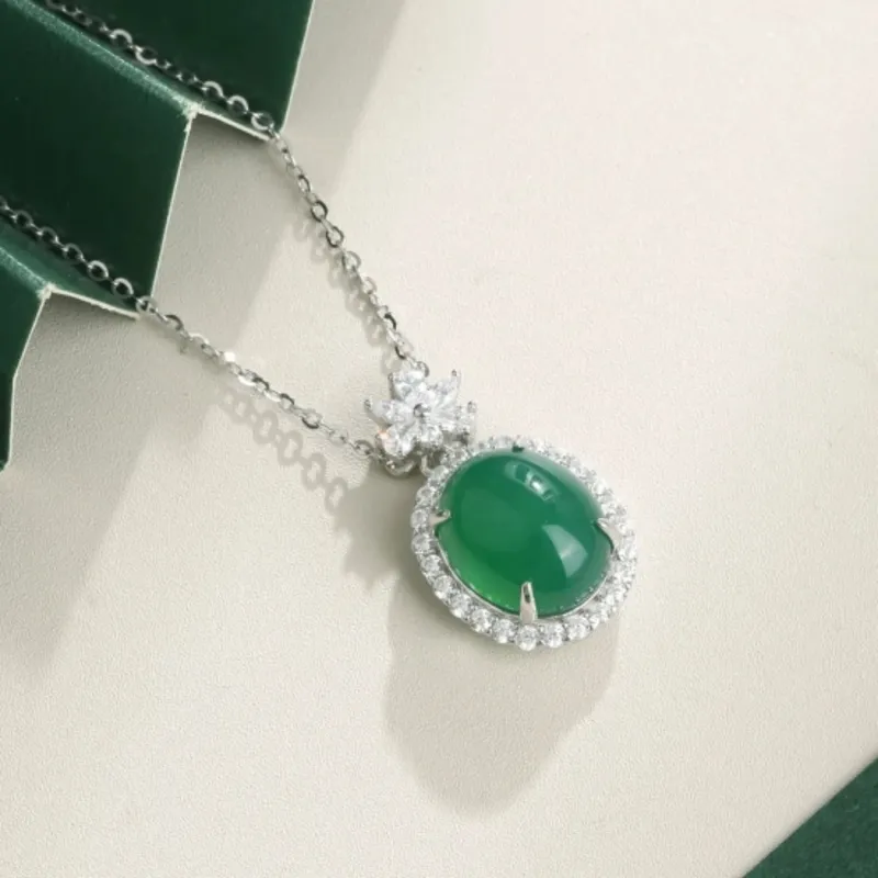 Di Su Xing Chalcedony Necklaces Women's-4