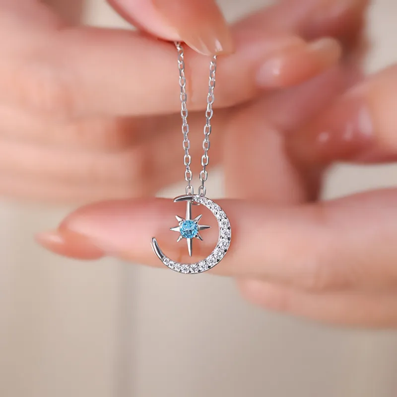 Di Su Xing 925 Sterling Silver Necklaces Women's-4