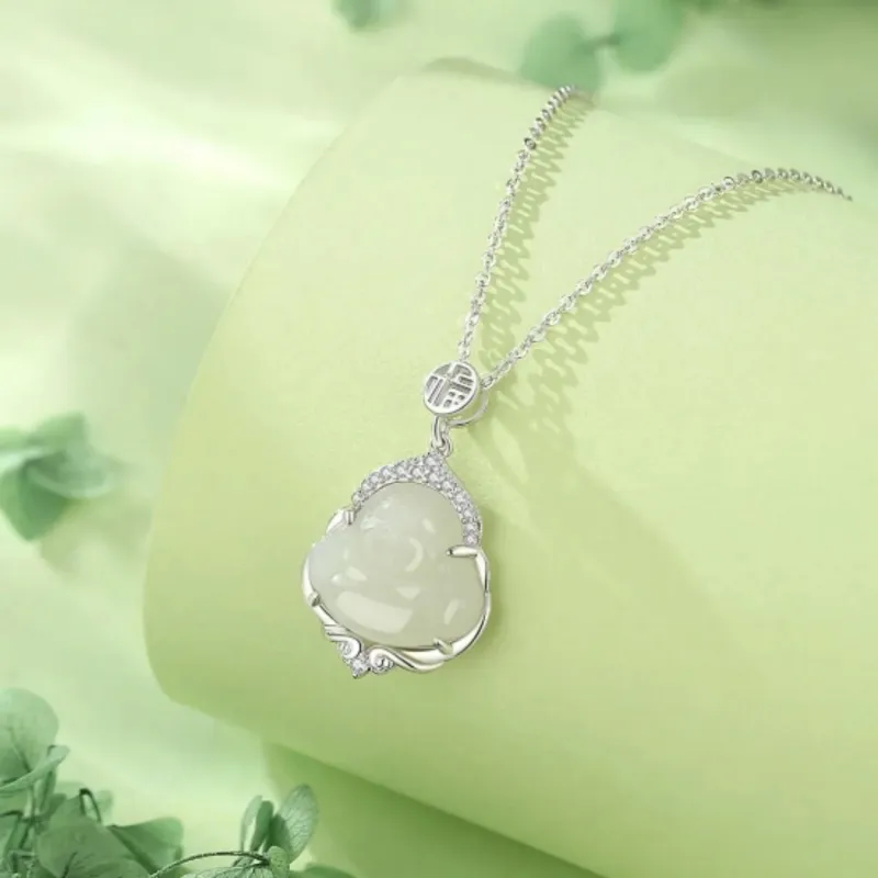 Di Su Xing Pendants White Jade Women's-3