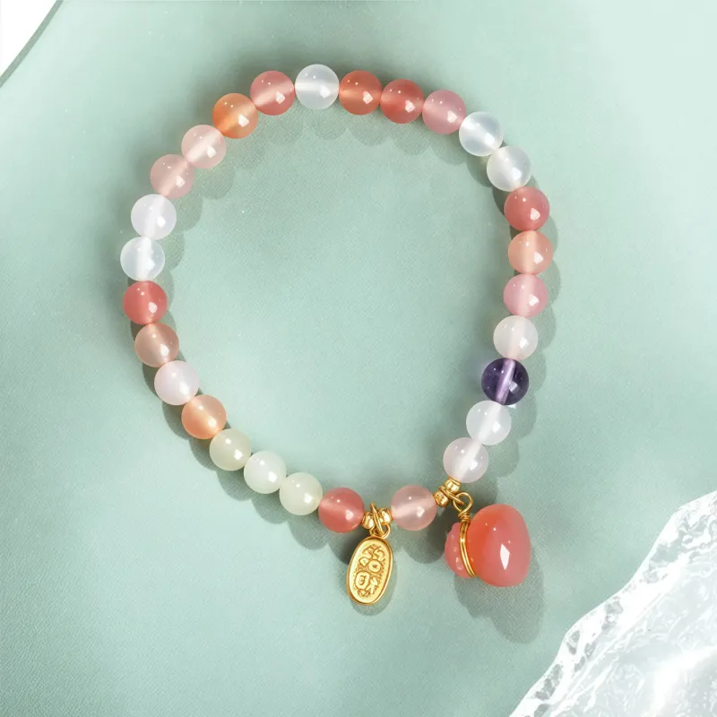 Di Su Xing Hetian Jade Bracelets White Jade Women's-4