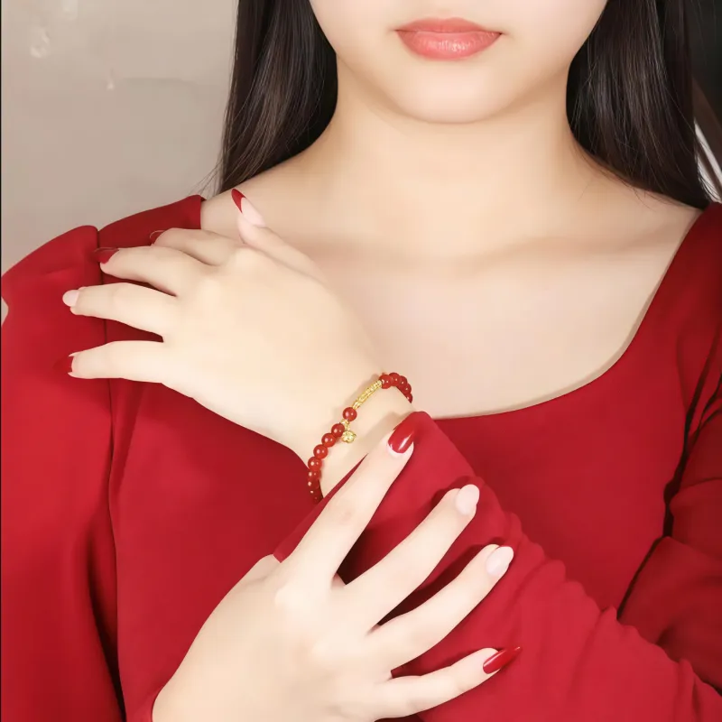 Di Su Xing Agate Jade Bracelets Women's-1