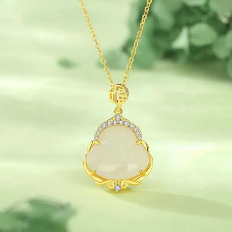 Di Su Xing Pendants White Jade Women's-11