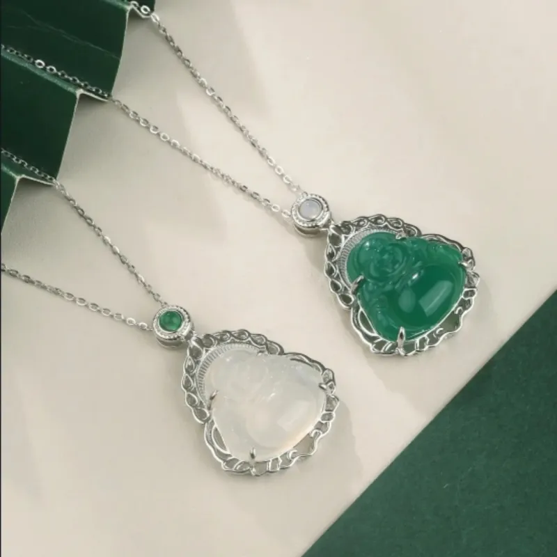 Di Su Xing Chalcedony Necklaces Women's-4