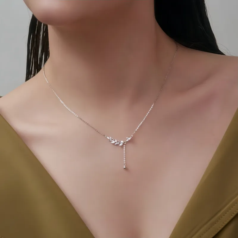 Di Su Xing 925 Sterling Silver Necklaces Women's-2