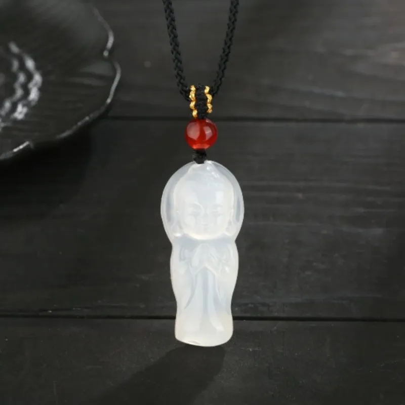 Di Su Xing Chalcedony Necklaces Women's-3