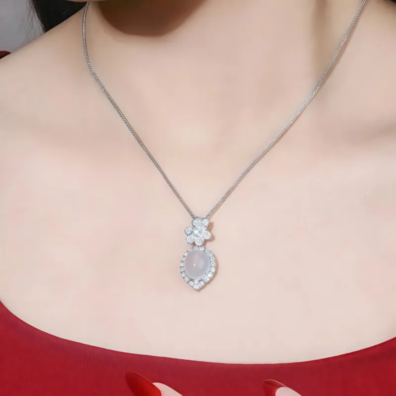Di Su Xing Chalcedony Necklaces Women's-1