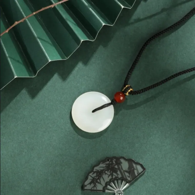 Di Su Xing Pendants White Jade Women's-4