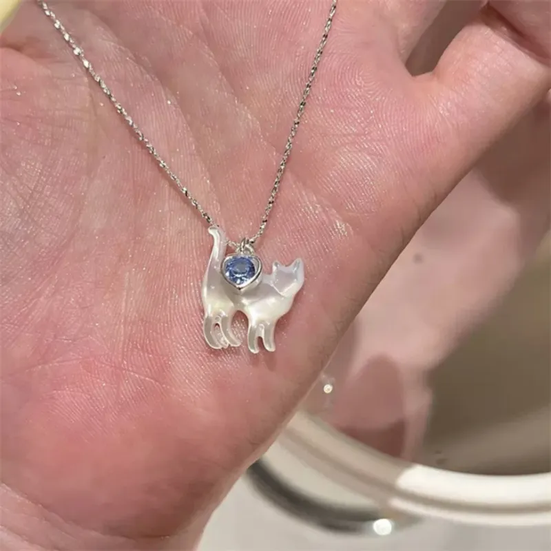 Di Su Xing 925 Sterling Silver Necklaces Women's-2