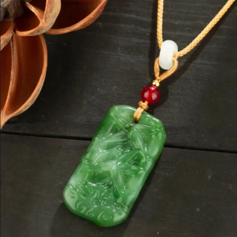 Di Su Xing Hetian Jade Pendants White Jade Women's-4