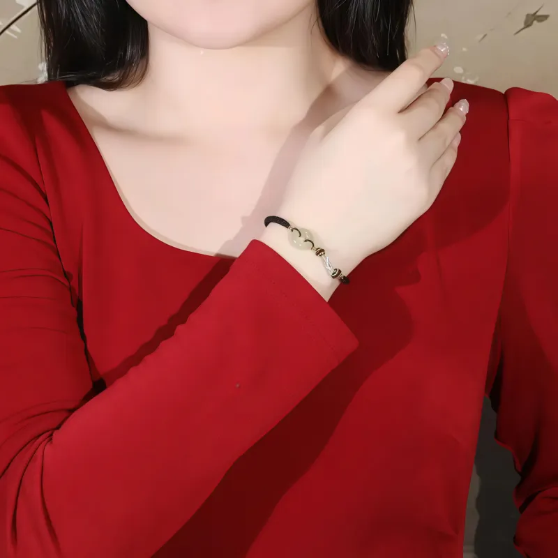 Di Su Xing Bracelets White Jade Women's-1