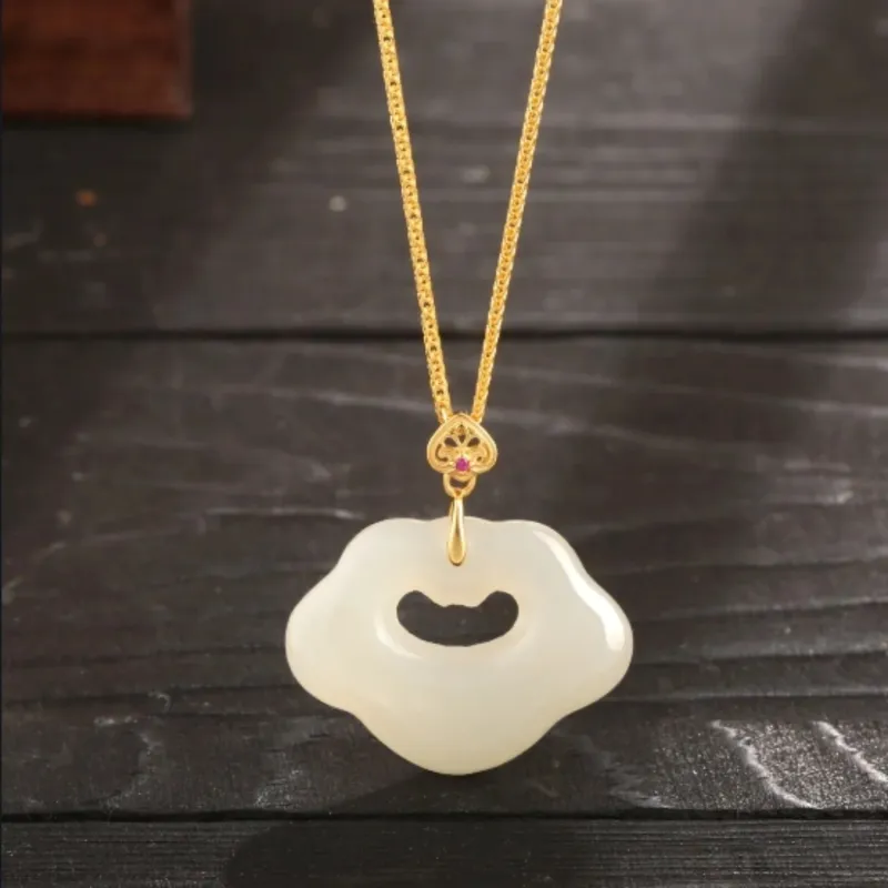 Di Su Xing Pendants White Jade Women's-4