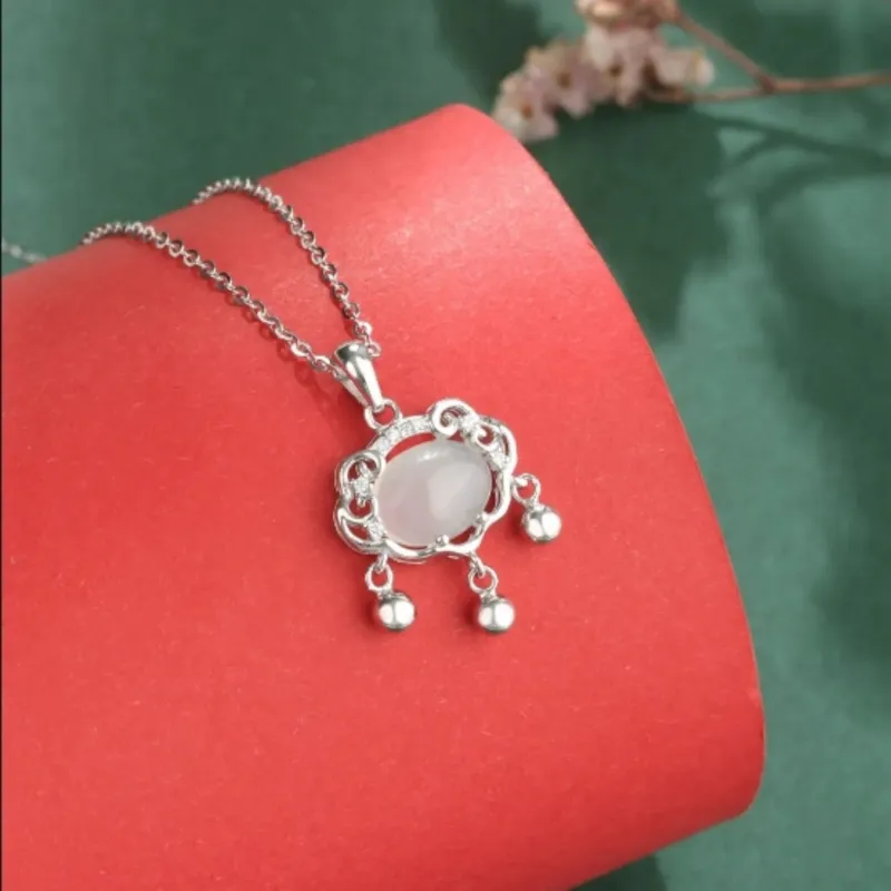 Di Su Xing Chalcedony Necklaces Women's-2