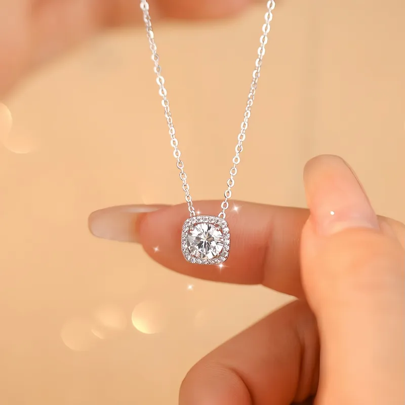 Di Su Xing 925 Sterling Silver Necklaces Women's-5
