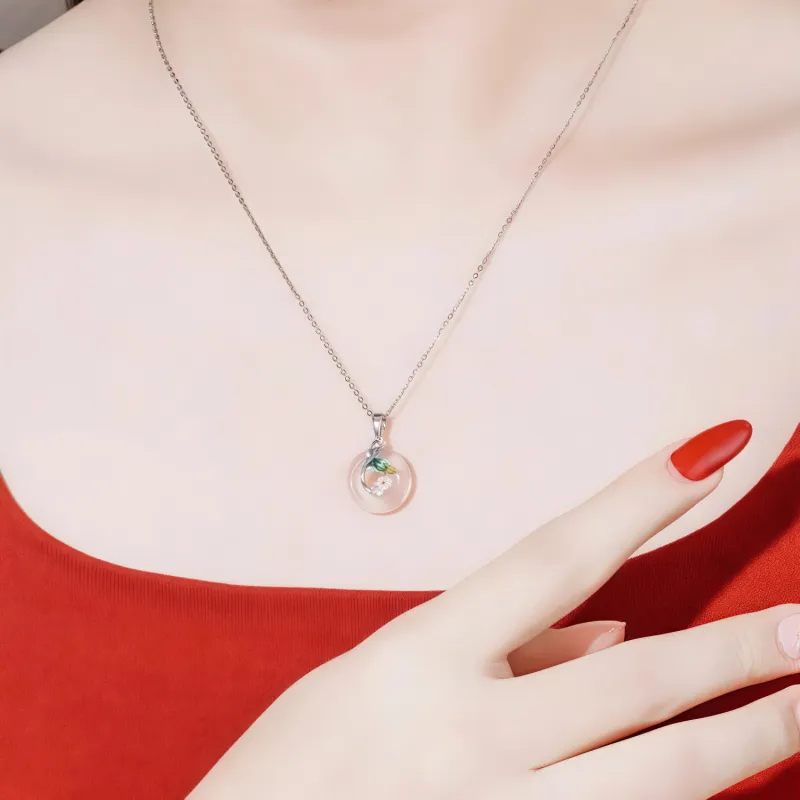 Di Su Xing Chalcedony Necklaces Women's-1