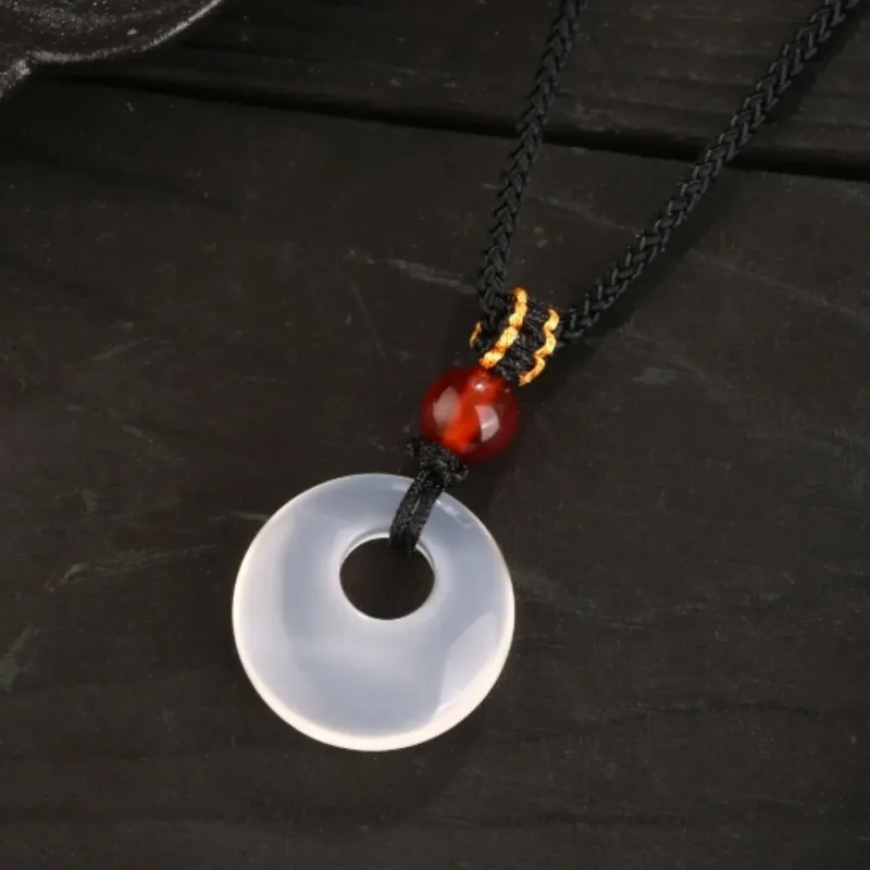 Di Su Xing Chalcedony Jade Necklaces Women's-2