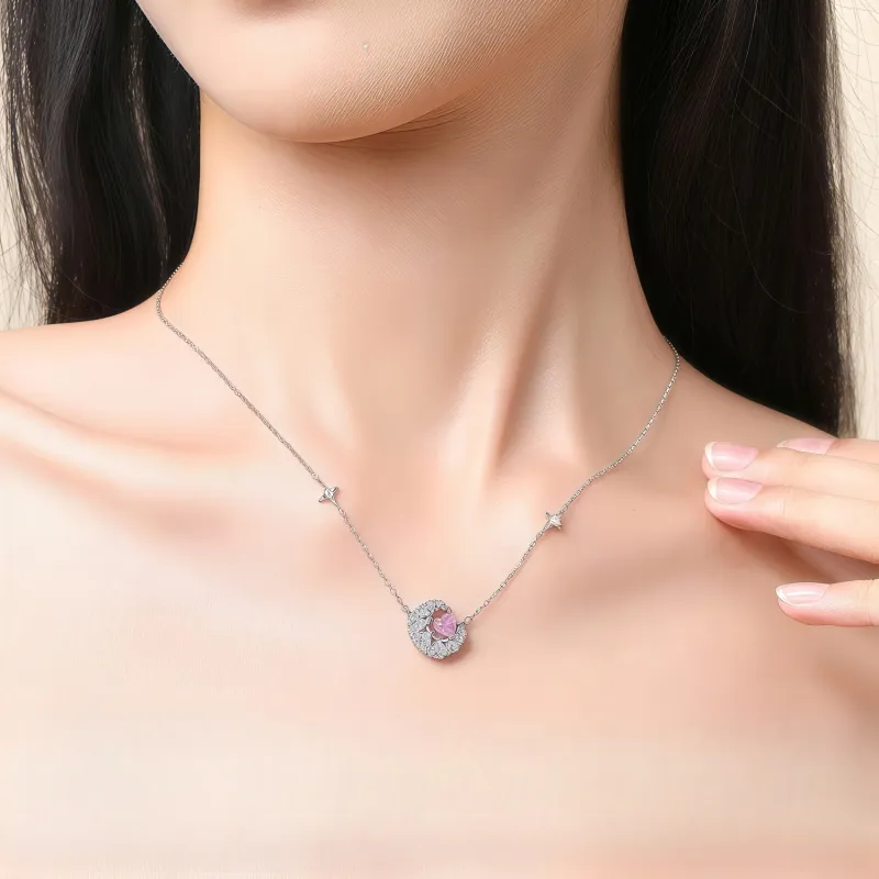 Di Su Xing 925 Sterling Silver Necklaces Women's-3