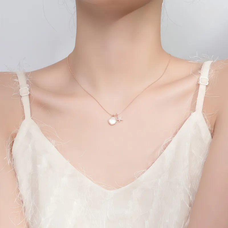 Di Su Xing 925 Sterling Silver Necklaces Women's-1