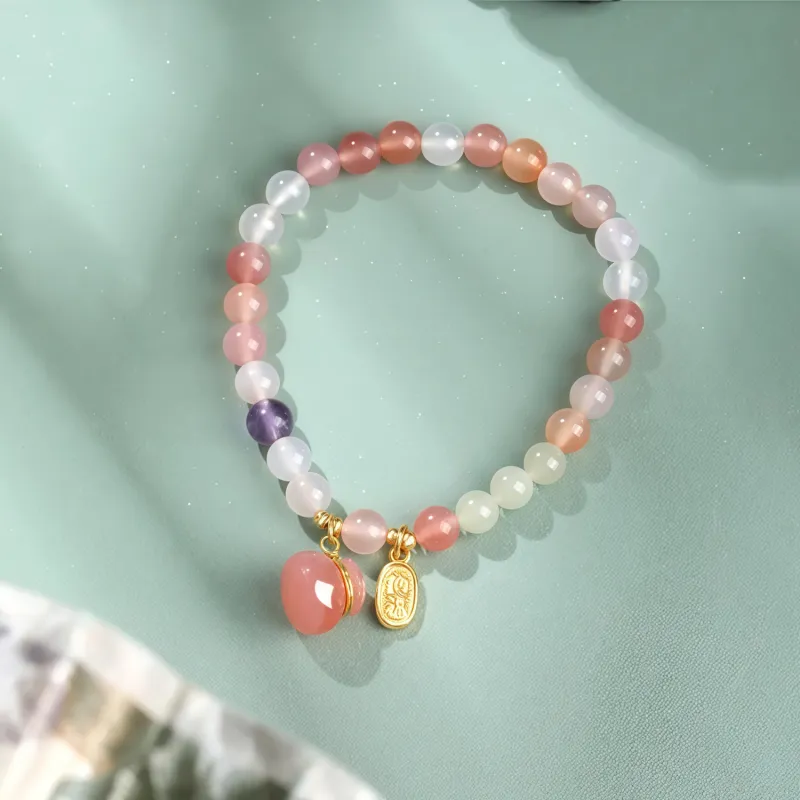 Di Su Xing Hetian Jade Bracelets White Jade Women's-3