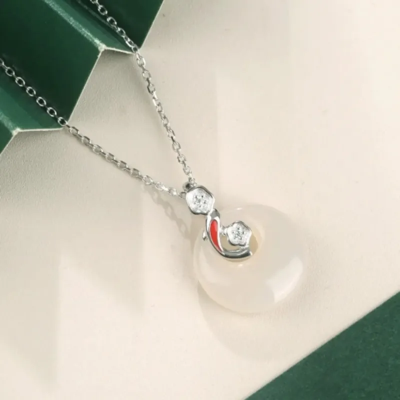 Di Su Xing Chalcedony Jade Necklaces Women's-4