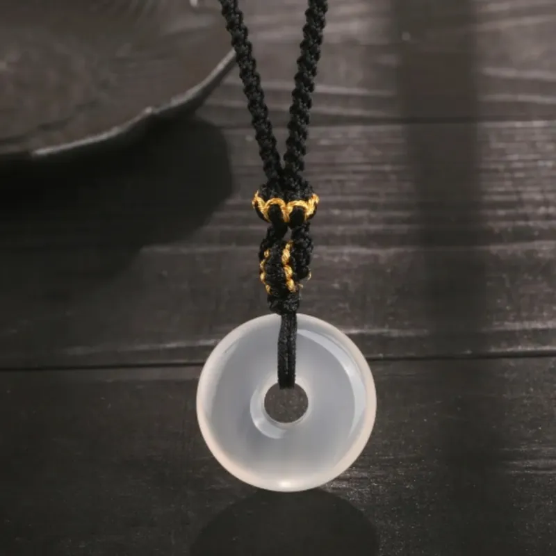 Di Su Xing Chalcedony Jade Necklaces Women's-2