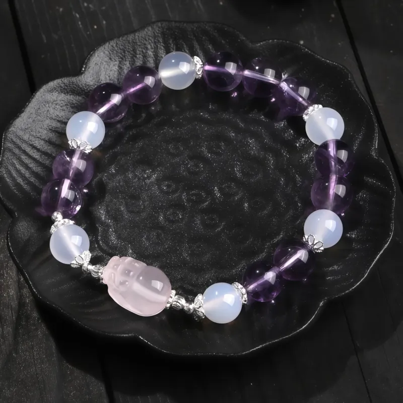 Di Su Xing Chalcedony Bracelets Women's-2