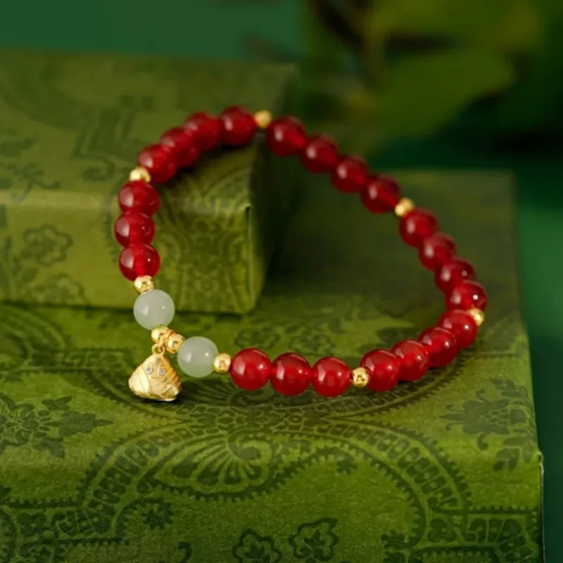 Di Su Xing Hetian Jade Bracelets White Jade Women's-3