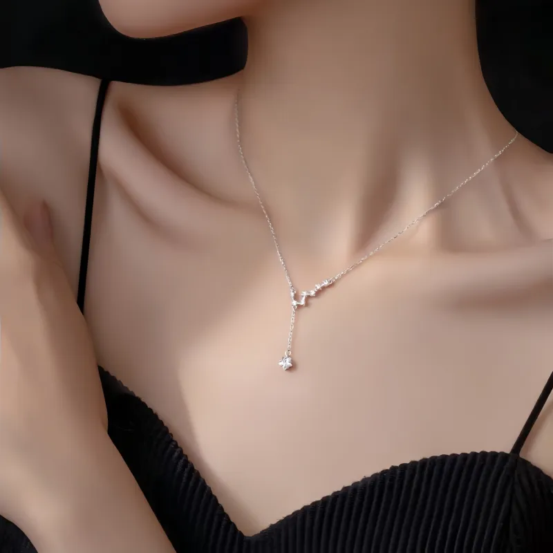 Di Su Xing Zircon Necklaces Women's-2