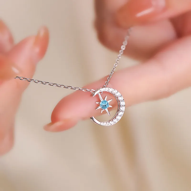 Di Su Xing 925 Sterling Silver Necklaces Women's-3