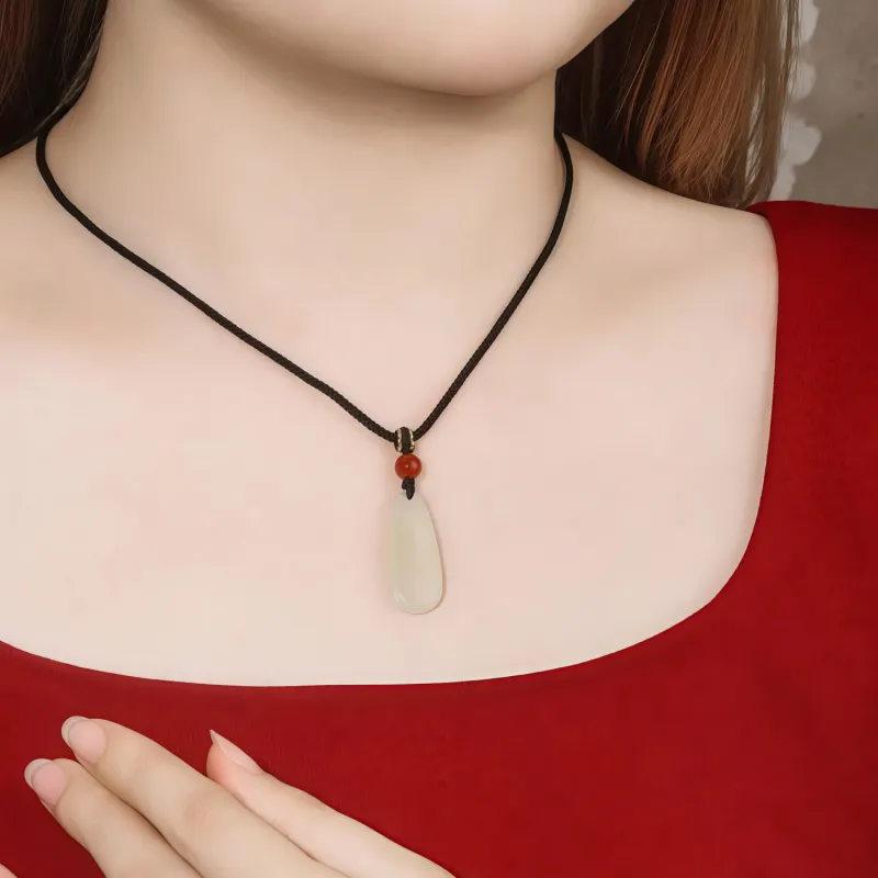 Di Su Xing Pendants White Jade Women's-1
