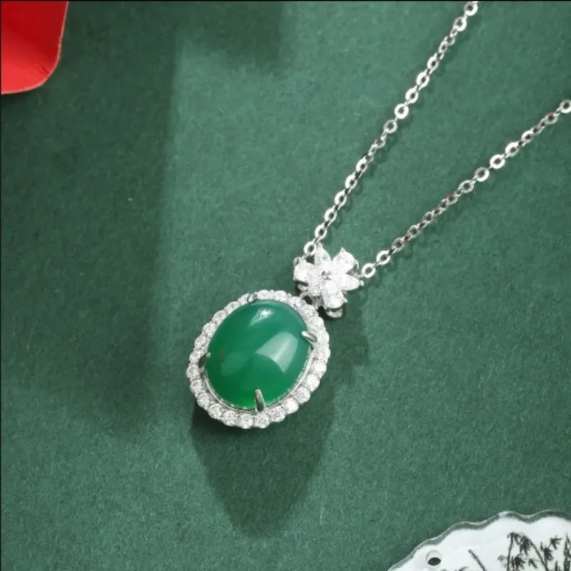 Di Su Xing Chalcedony Necklaces Women's-3