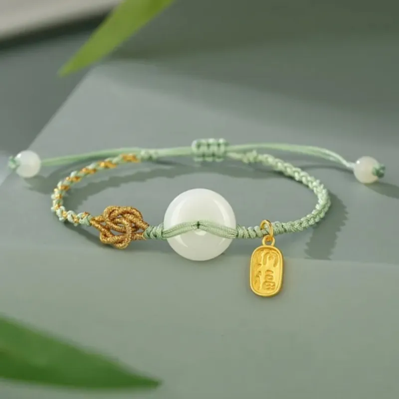 Di Su Xing Bracelets White Jade Women's-3