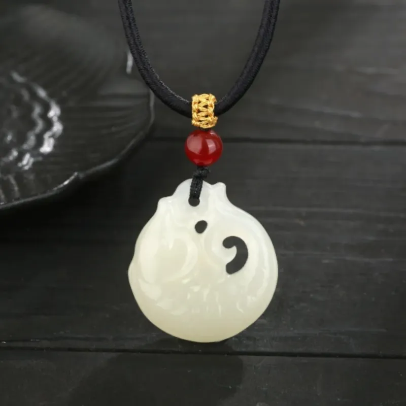 Di Su Xing Pendants White Jade Women's-3