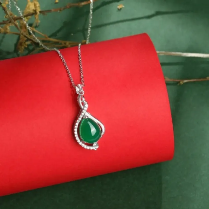 Di Su Xing Chalcedony Necklaces Women's-3
