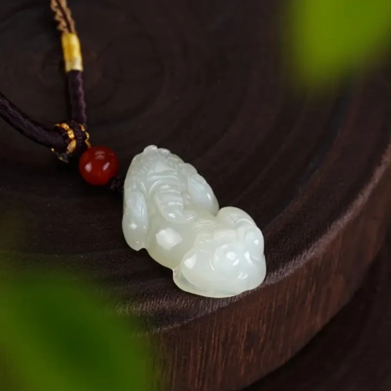 Di Su Xing Pendants White Jade Women's-3