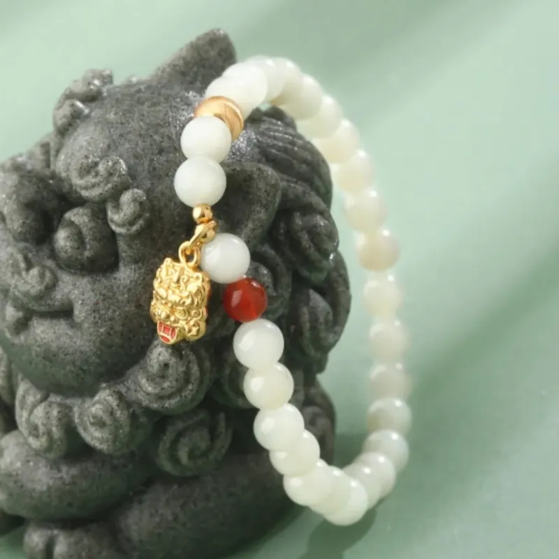 Di Su Xing Bracelets White Jade Women's-3