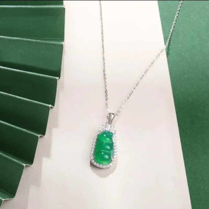 Di Su Xing Chalcedony Necklaces Women's-3