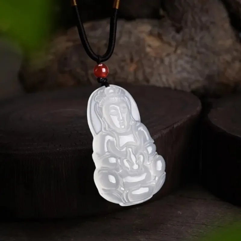 Di Su Xing Chalcedony Necklaces Women's-5