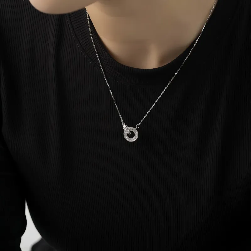 Di Su Xing 925 Sterling Silver Necklaces Women's-1