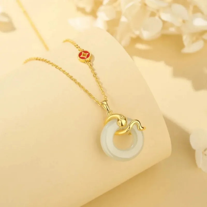 Di Su Xing Pendants White Jade Women's-5