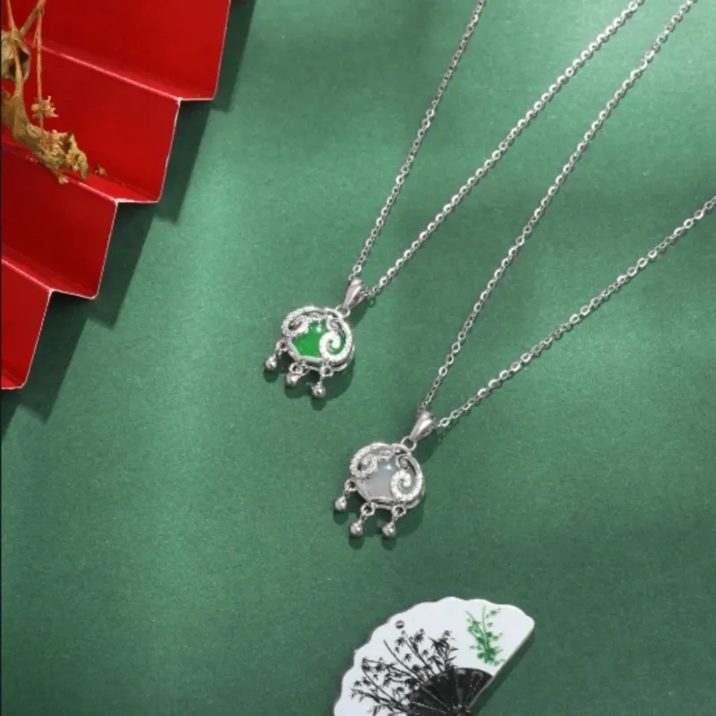 Di Su Xing Chalcedony Necklaces Women's-5