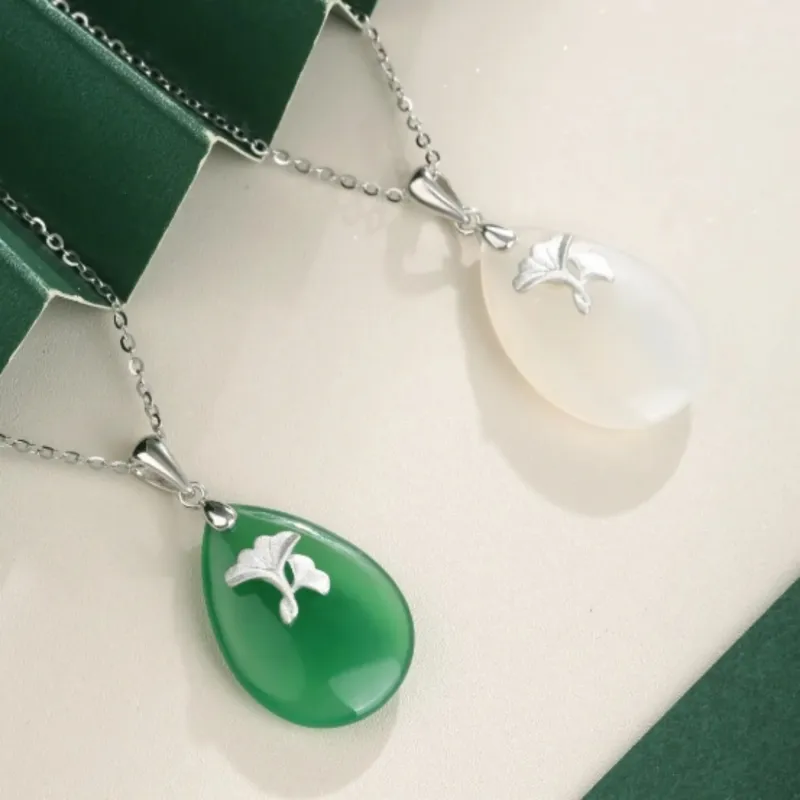 Di Su Xing Chalcedony Necklaces Women's-5